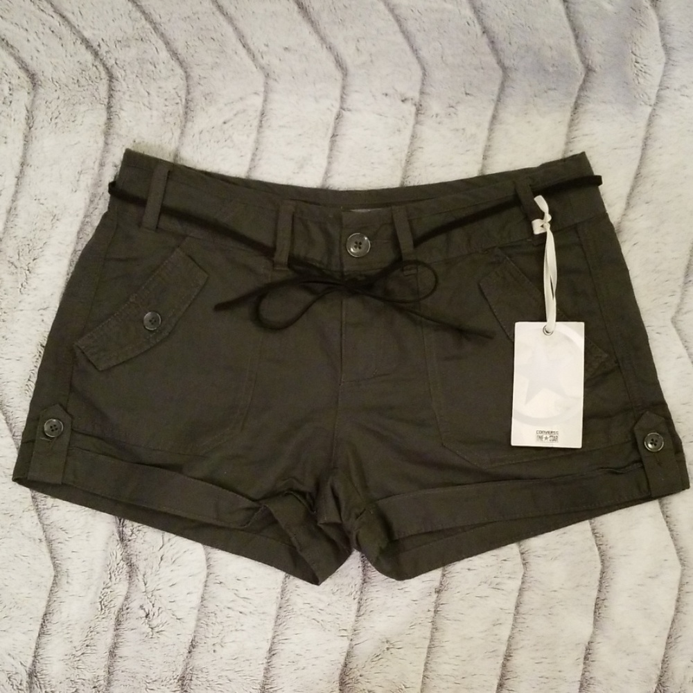 Converse One Star Linen Cuffed Shorts